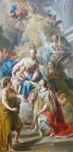 'The Mystic Marriage of Saint Catherine' attributed to Franz Sebald Unterberger, Dayton