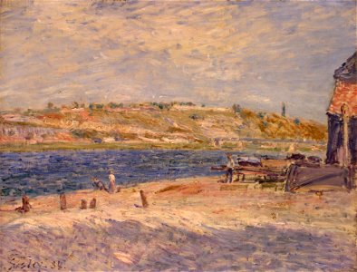 'Riverbank at Saint-Mammès', by Alfred Sisley, 1884, The Hermitage