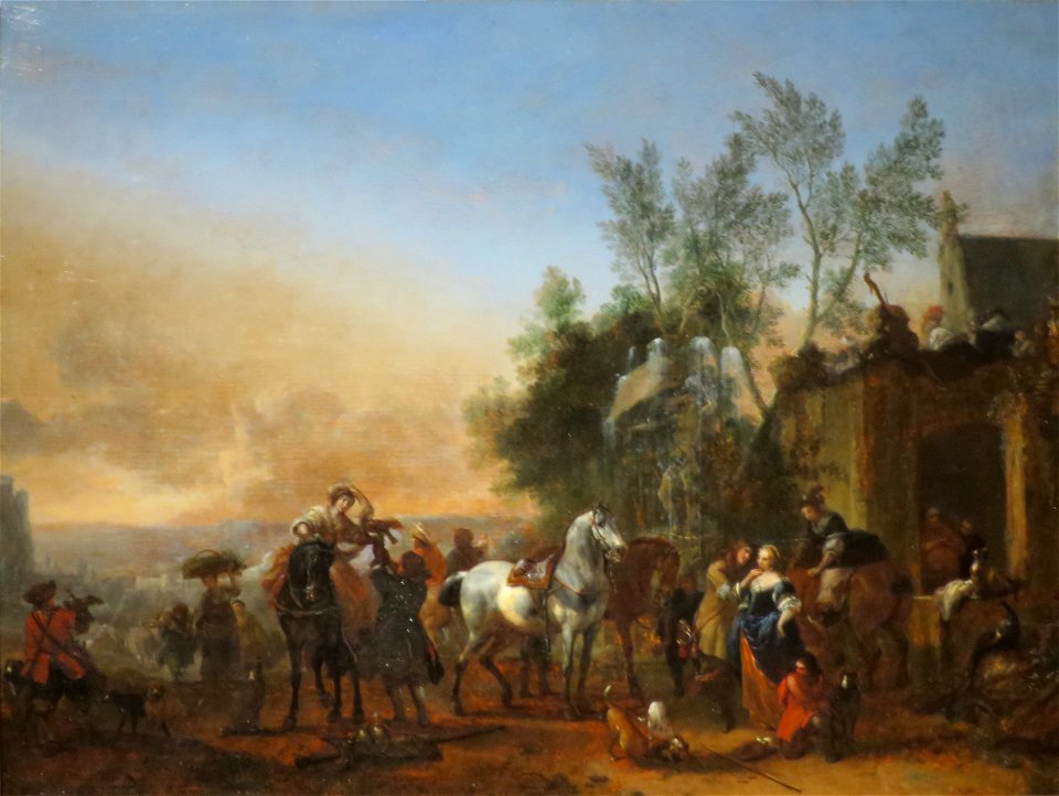 'The Hunters' Return' by Philips Wouwerman, Pushkin Museum