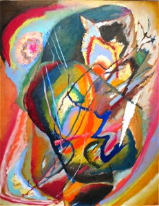 'Untitled Improvisation III' by Wassily Kandinsky, 1914, LACMA. Free illustration for personal and commercial use.