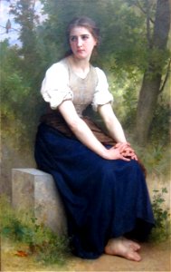 'The Song of the Nightingale' by William-Adolphe Bouguereau, Dayton Art Institute