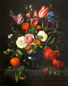 'Vase of Flowers' by Jan Davidsz. de Heem, 1654, Norton Simon Museum