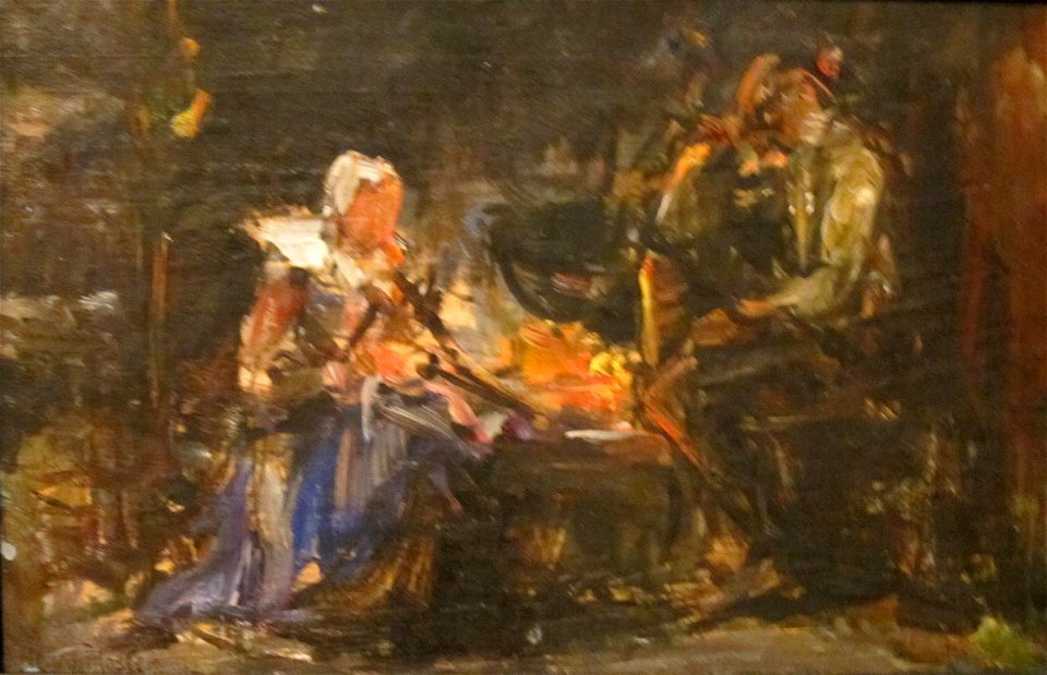 'Sketch for Chimney Corner' by Henry Mosler, Cincinnati Art Museum