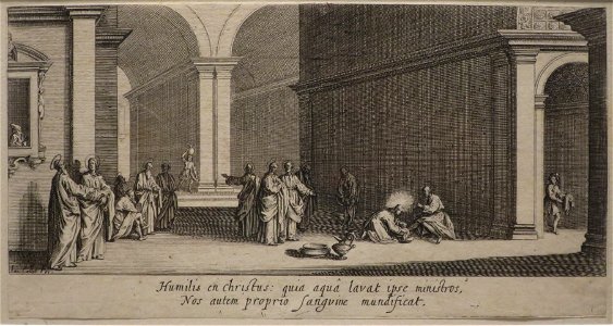 'The Washing of the Feet' from 'The Large Passion' by Jacques Callot, Honolulu Museum of Art