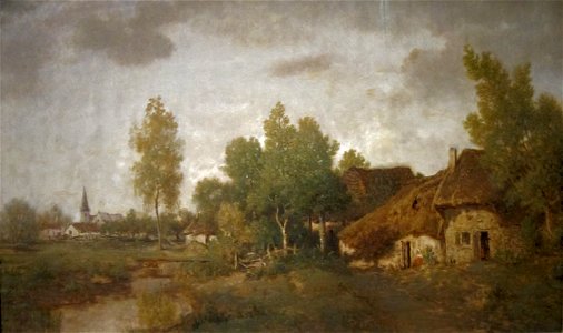 'Village in Berry' by Théodore Rousseau, Cincinnati Art Museum