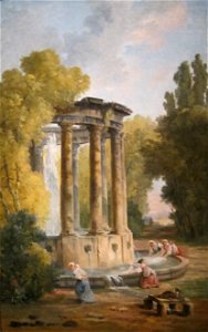 'The Washer Women' by Hubert Robert, Cincinnati Art Museum. Free illustration for personal and commercial use.