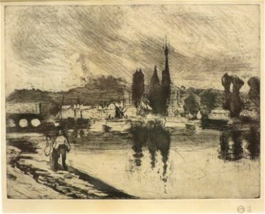 'Rouen' ('Cours-la-Reine') by Camille Pissarro, Honolulu Museum of Art 