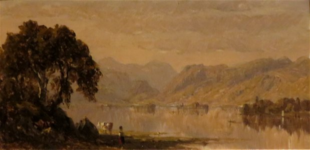 'Rydalwater, a Sketch' by Sanford Robinson Gifford, 1855