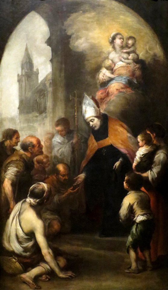 'St. Thomas Giving Alms' by Murillo, Norton Simon Museum