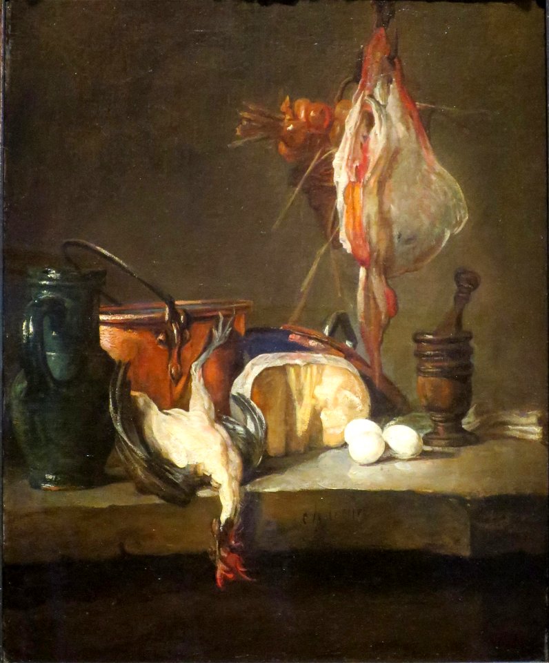 'Still Life with Fowl' by Jean-Baptiste Siméon Chardin, c. 1728-30, Norton Simon Museum