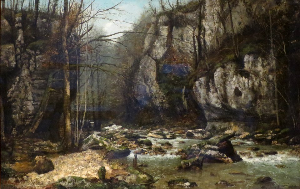 'Stream of the Puits-Noir at Ornans' by Gustave Courbet