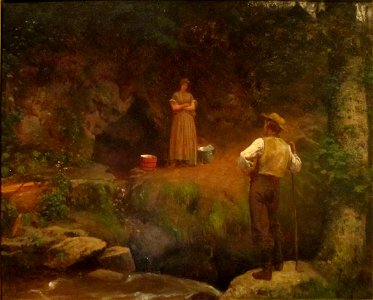 'The Early Lovers' by Eastman Johnson, Dayton Art Institute