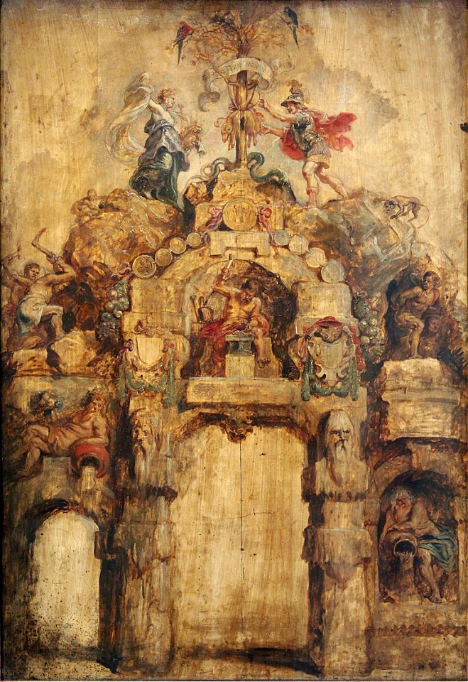 0 L'Arc de triomphe de la Monnaie, face postérieure - P.P. Rubens