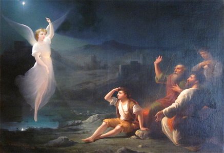 'The Angel Appearing before the Shepherds' by Thomas Buchanan Read, Dayton Art Institute