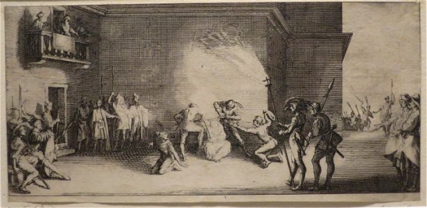'The Crowning with Thorns' from 'The Large Passion' by Jacques Callot, Honolulu Museum of Art