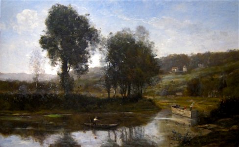 'The Bend in the Seine at Port Marly' by Corot, Cincinnati Art Museum
