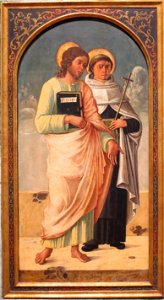 'St. Luke and St. Albert of Sicily' workshop of Giovanni Bellini, El Paso Museum of Art. Free illustration for personal and commercial use.
