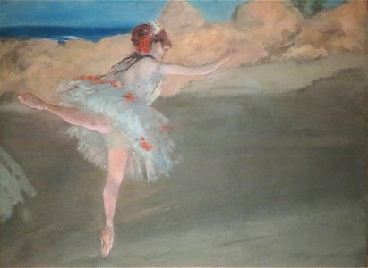 'The Star - Dancer in Pointe' by Edgar Degas, Norton Simon Museum. Free illustration for personal and commercial use.