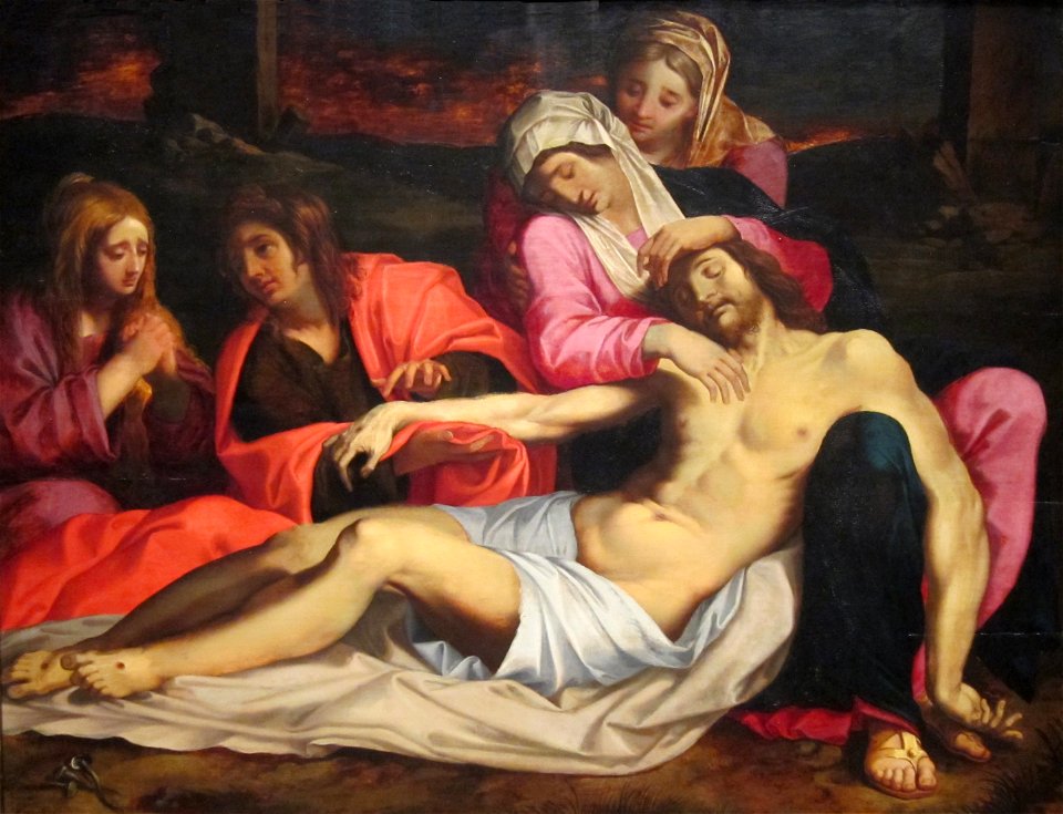 'The Lamentation of Christ' by Abraham Janssen van Nuyssen, Dayton Art Institute
