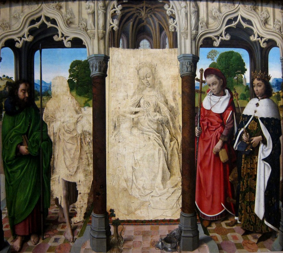 'Virgin and Child with Saints' by a Netherlandish painter (possibly Hugo van der Goes), c. 1472