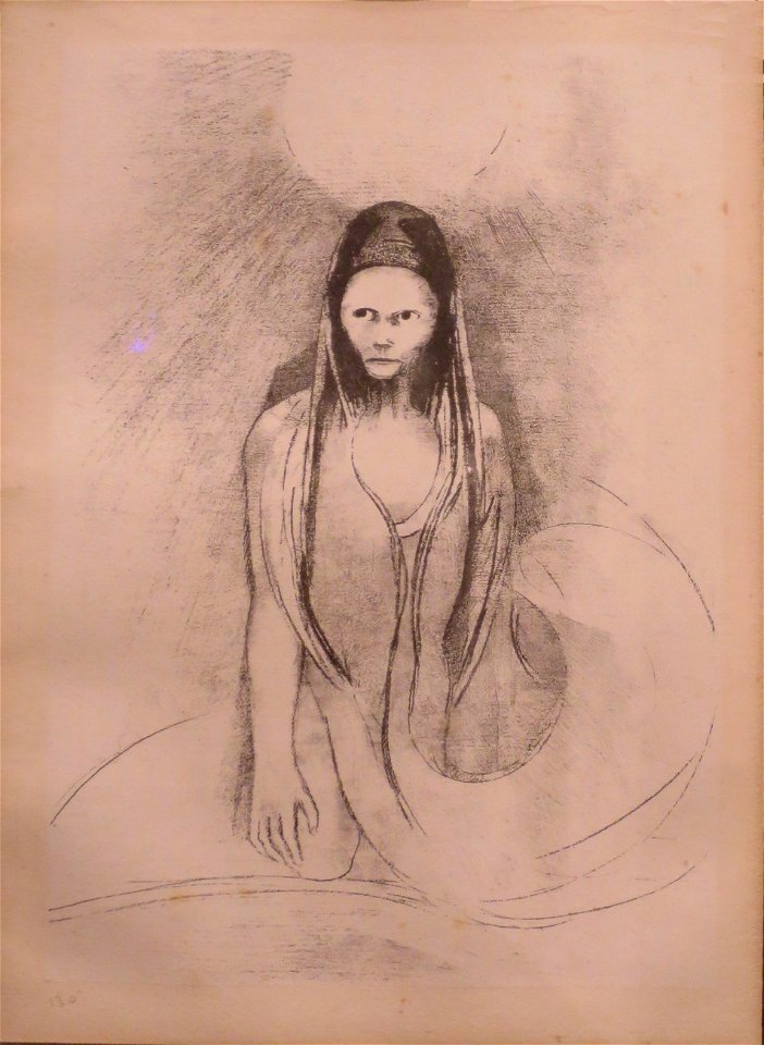 'The Temptation of St. Anthony' by Odilon Redon, 1896, lithograph, Honolulu Museum of Art