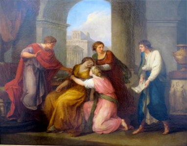 'Virgil Reading his Aeneid to Octavia and Augustus' by Angelica Kauffmann, Hermitage