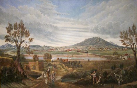 'View of El Paso' by Léon Trousset, 1885