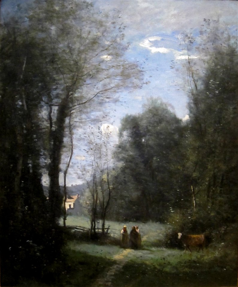 'The Maison Blanche de Sevres' by Corot, Cincinnati Art Museum