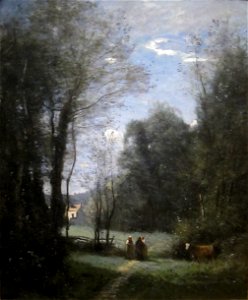 'The Maison Blanche de Sevres' by Corot, Cincinnati Art Museum