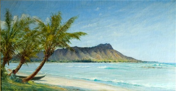 'Waikiki Beach in Sunlight' by D. Howard Hitchcock, 1896