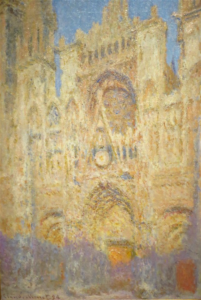 'The Rouen Cathedral at Sunset' by Claude Monet, 1894, Pushkin Museum