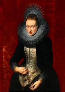 0 Portrait d'une jeune femme avec un rosaire - P.P. Rubens - Musée Thyssen-Bornemisza (2). Free illustration for personal and commercial use.