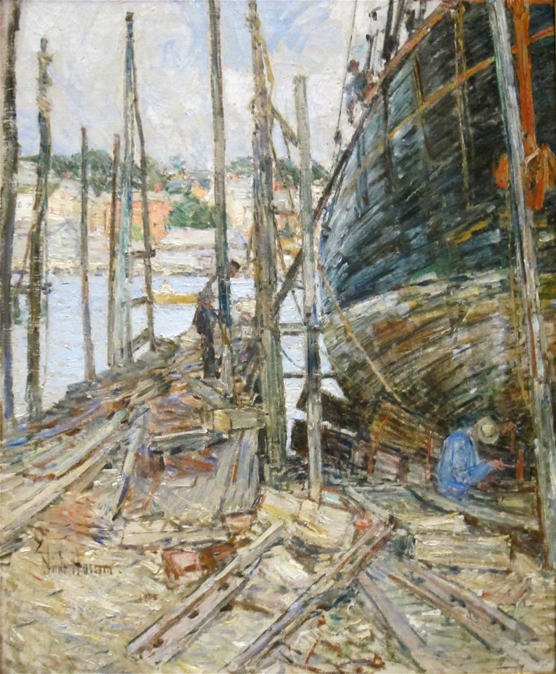 'The Caulker' by Childe Hassam, Cincinnati Art Museum