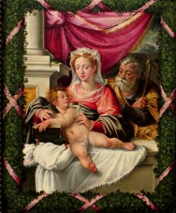 'The Holy Family' attributed to Michelangelo Anselmi, Dayton Art Institute