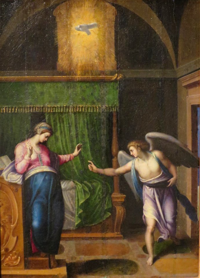 'The Annunciation' attributed to Marcello Venusti, Lowe Art Museum