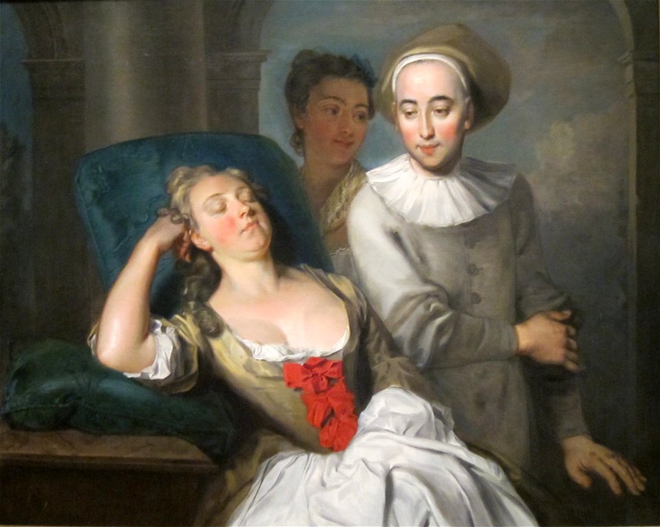 'The Italian Comedians' by Philip Mercier, Cincinnati Art Museum