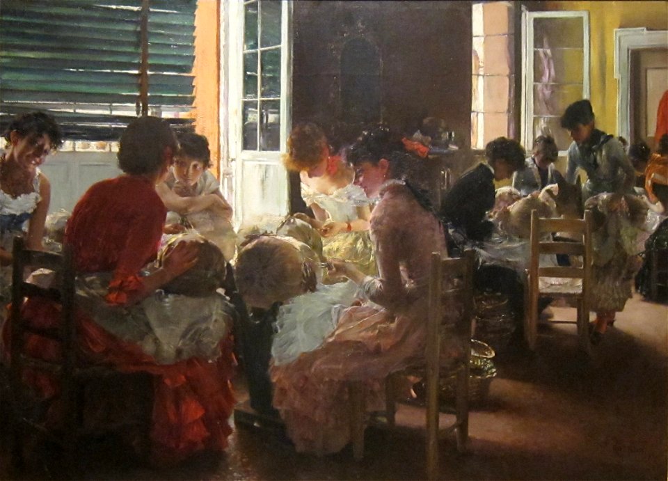 'Venetian Lacemakers' by Robert Frederick Blum, Cincinnati Art Museum