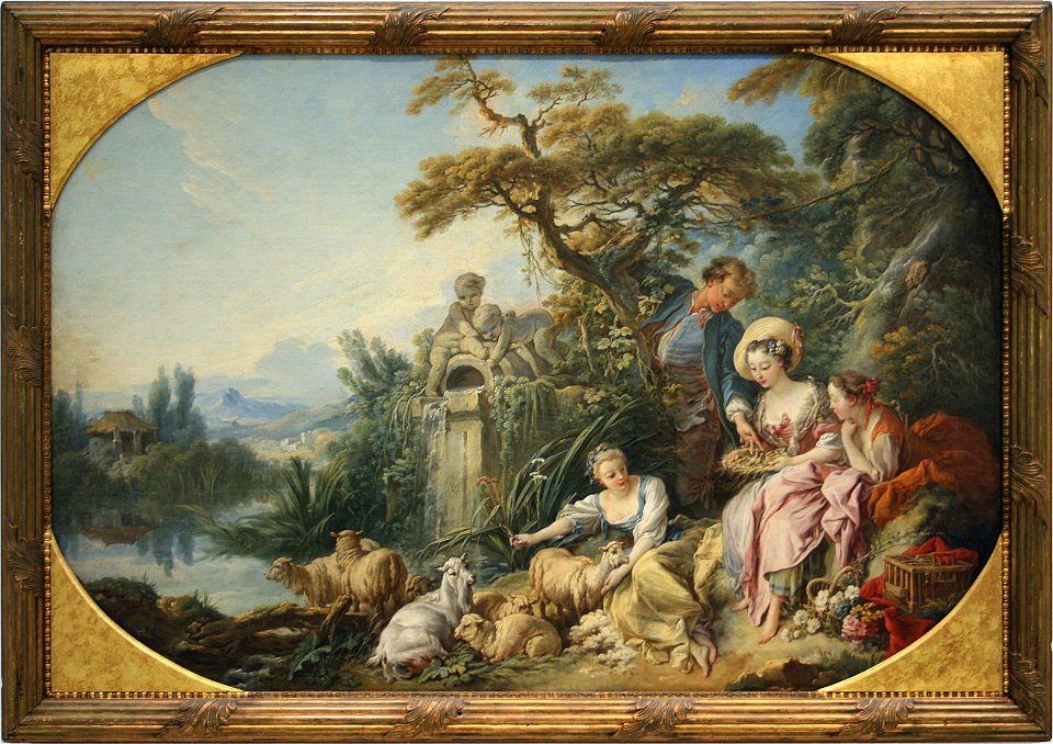 0 Le Nid, dit aussi le Présent du berger - François Boucher - Louvre - 2725