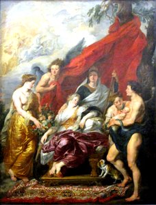 0 La Naissance du dauphin à Fontainebleau - P.P. Rubens - Louvre 2