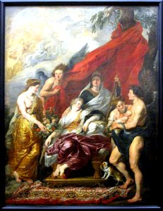 0 La Naissance du dauphin à Fontainebleau - P.P. Rubens - Louvre 1