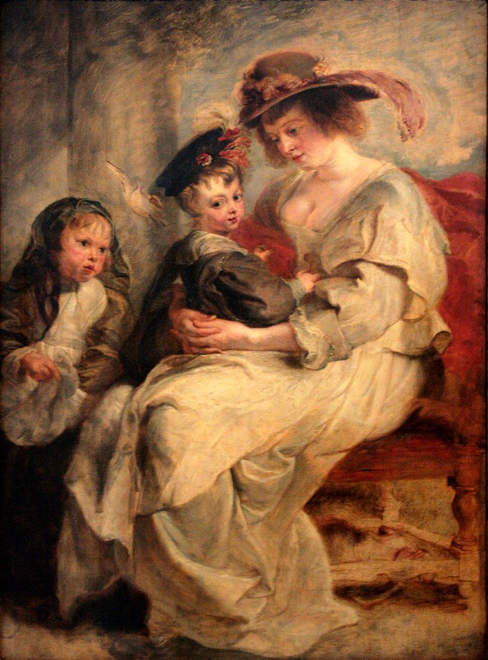 0 Hélène Fourment et deux de ses enfants - P.P. Rubens - Louvre (INV 1795) - (2)