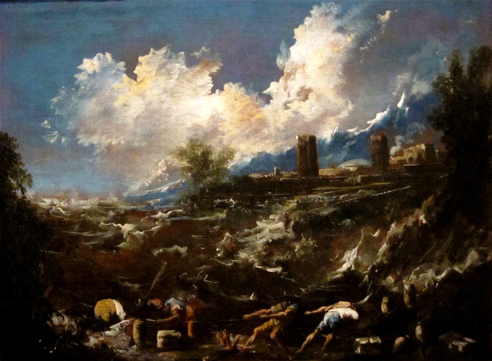 Alessandro Magnasco - 'Figures Before a Stormy Sea', oil on canvas, c. 1744