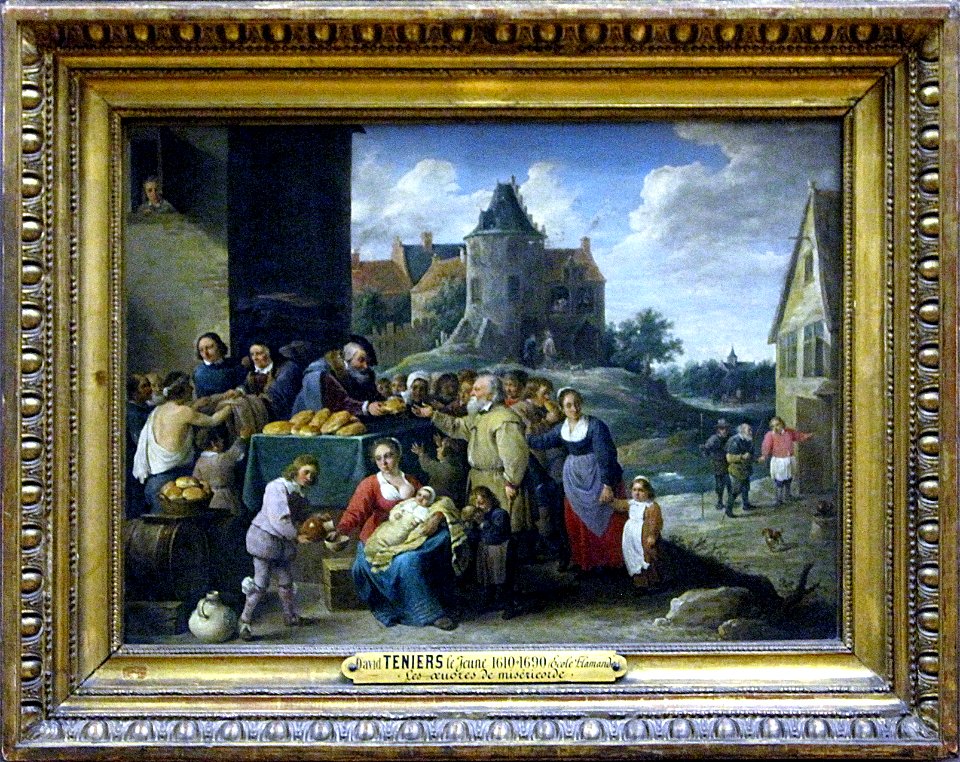 0 Les Œuvres de miséricorde – David Teniers le jeune - RF 1879 - Louvre 1