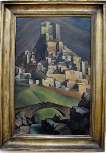 Alexander kanoldt, veduta di subiaco, 1924