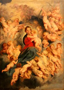 0 La Vierge à l'Enfant entourée des saints Innocents - Louvre - (2). Free illustration for personal and commercial use.