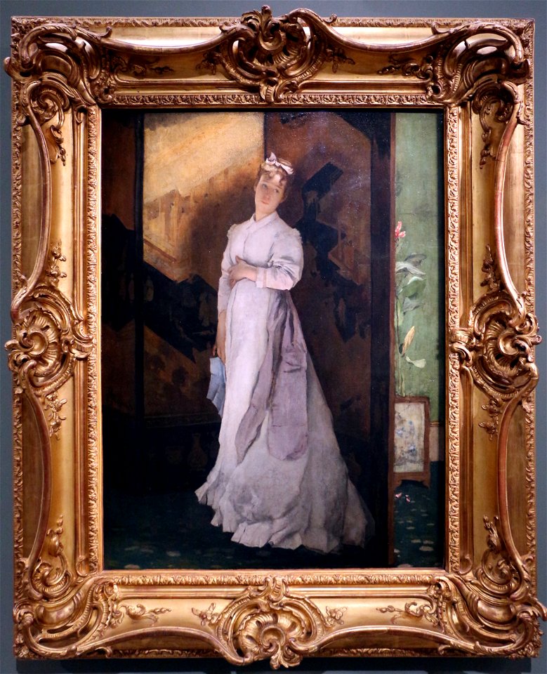 Alfred stevens, la lettera di rottura, 1867 ca