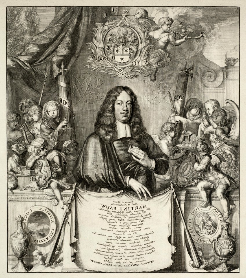 Allegorisch portret van Maarten Pauw. NL-HlmNHA 53008919