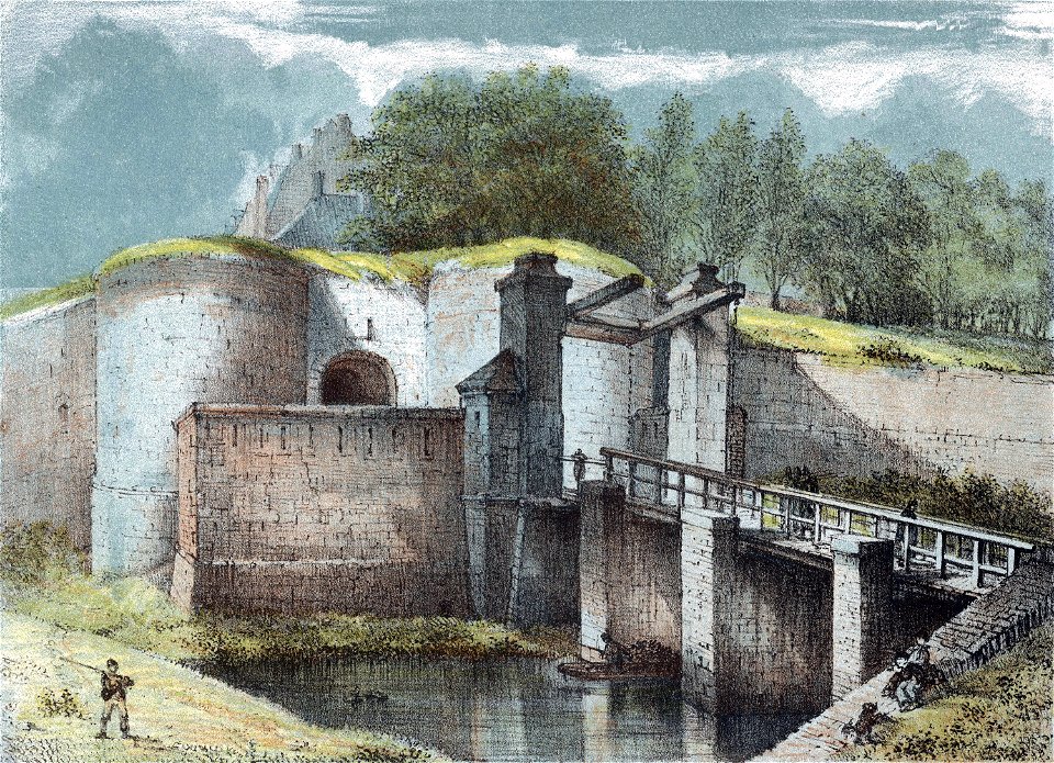 A Schaepkens, Hoogbruggepoort, Wyck-Maastricht, ca 1860