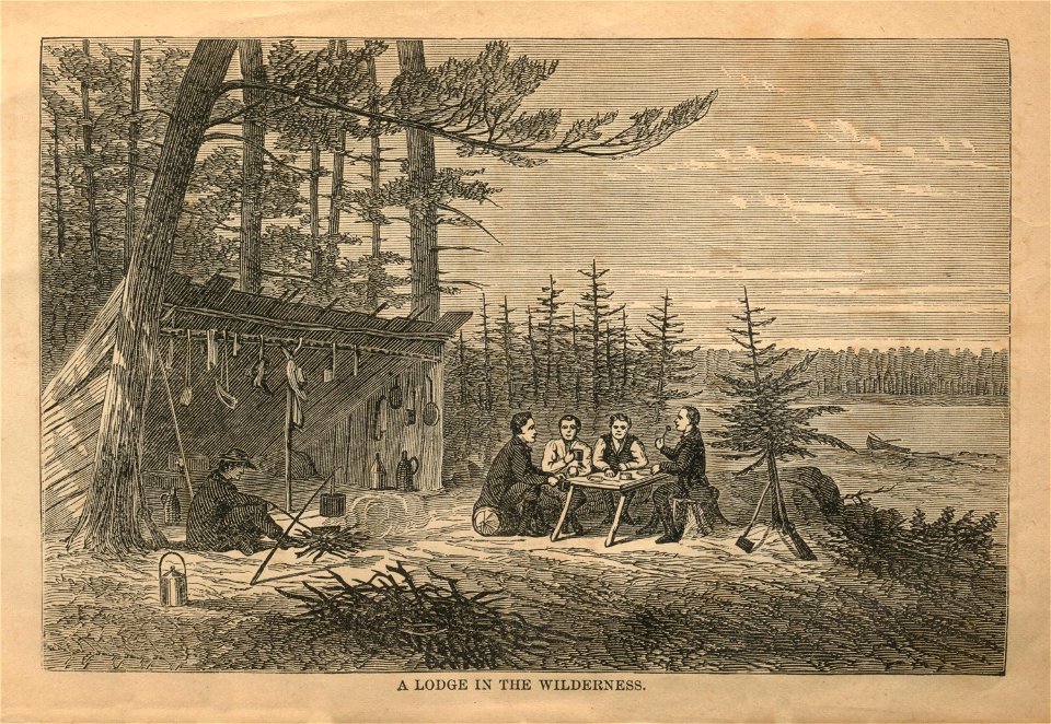 A Lodge in the Wilderness 1875 Wallace