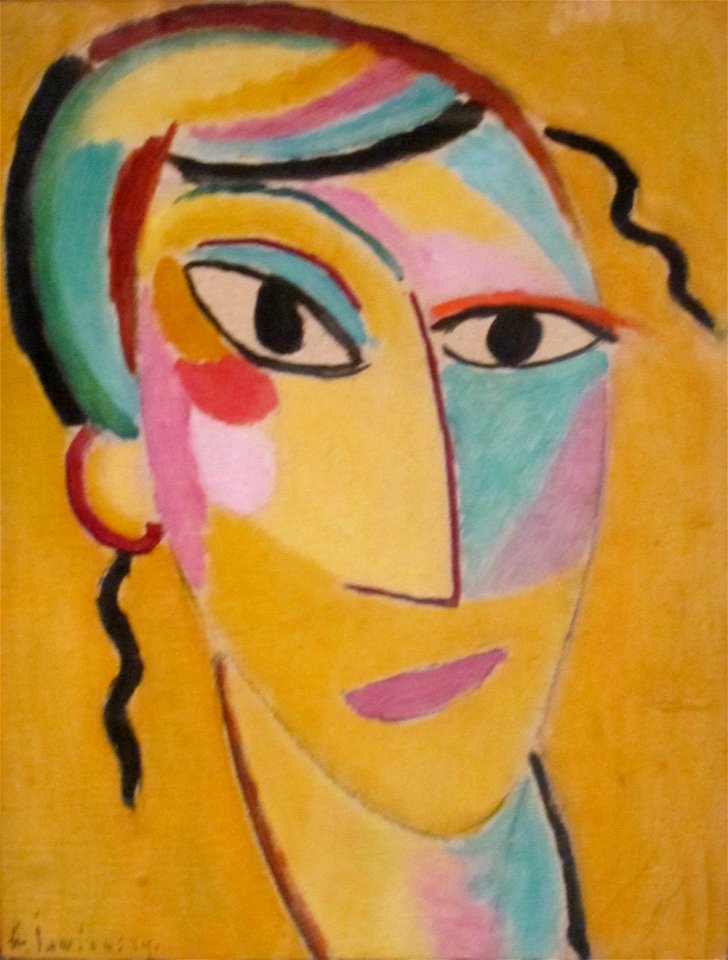 'Head. G. II' by Alexei Jawlensky, c. 1917, Long Beach Museum of Art